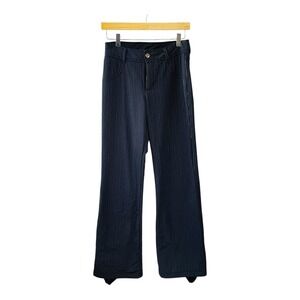 Vintage AFRC‎ Schoeller Athletic Ski Pants Women 4R Black Pinstripe Stretch Snow